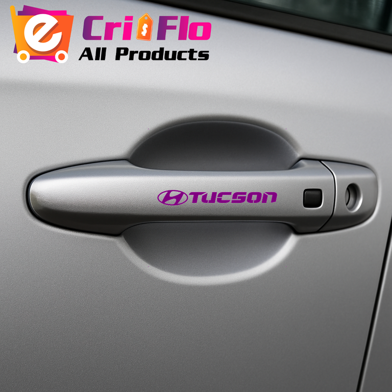 Sticker Auto Hyundai tucson 4 buc, Etrieri, Oglinda, Luneta, Jante, Maner usi, autoadeziv, Cri-Flo, Culoare Mov, Marime 10 cm