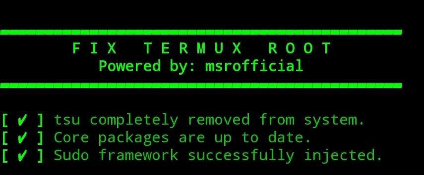 Fix Termux Root Script
