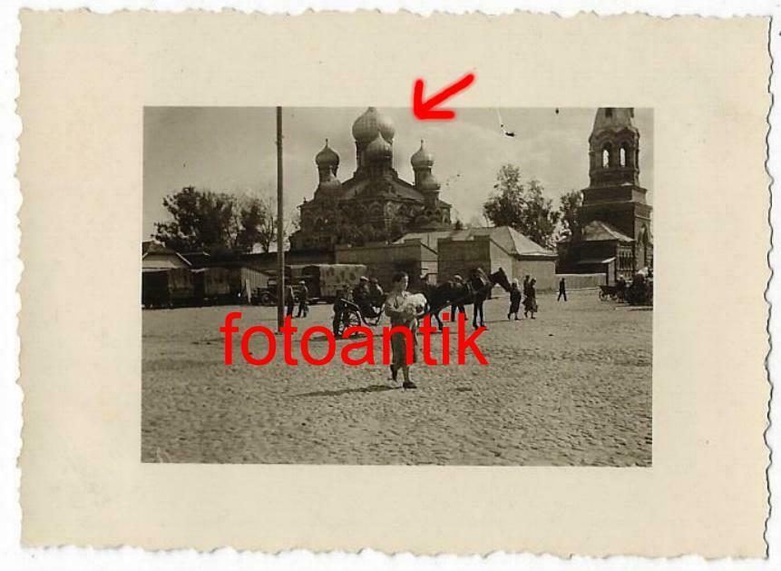 ! Foto 2 WK Ostfront wunderschöne russische Orthodoxe Kirche Zwiebeltürme Top