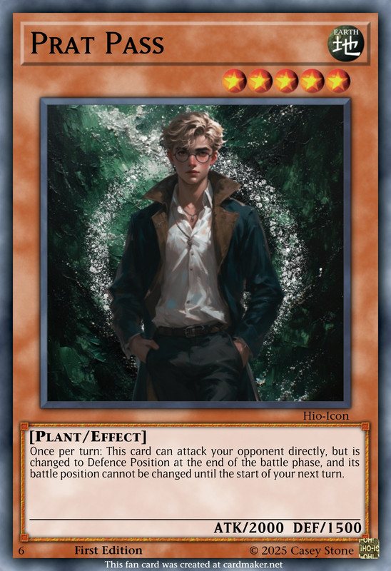 Prat Pass Effect Card Yugioh