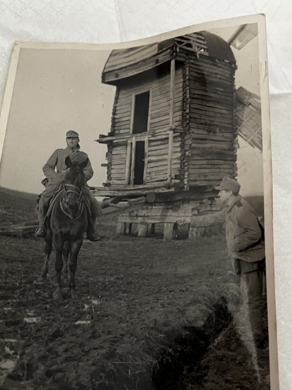 Foto Windmühle,windmill, Russland,Balkan Pferd ,Wehrmacht,wk2.