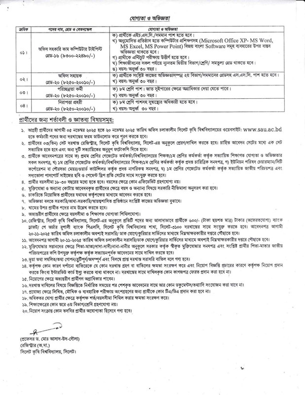SAU-Sylhet-Staff-Job-Circular-2025-PDF-2