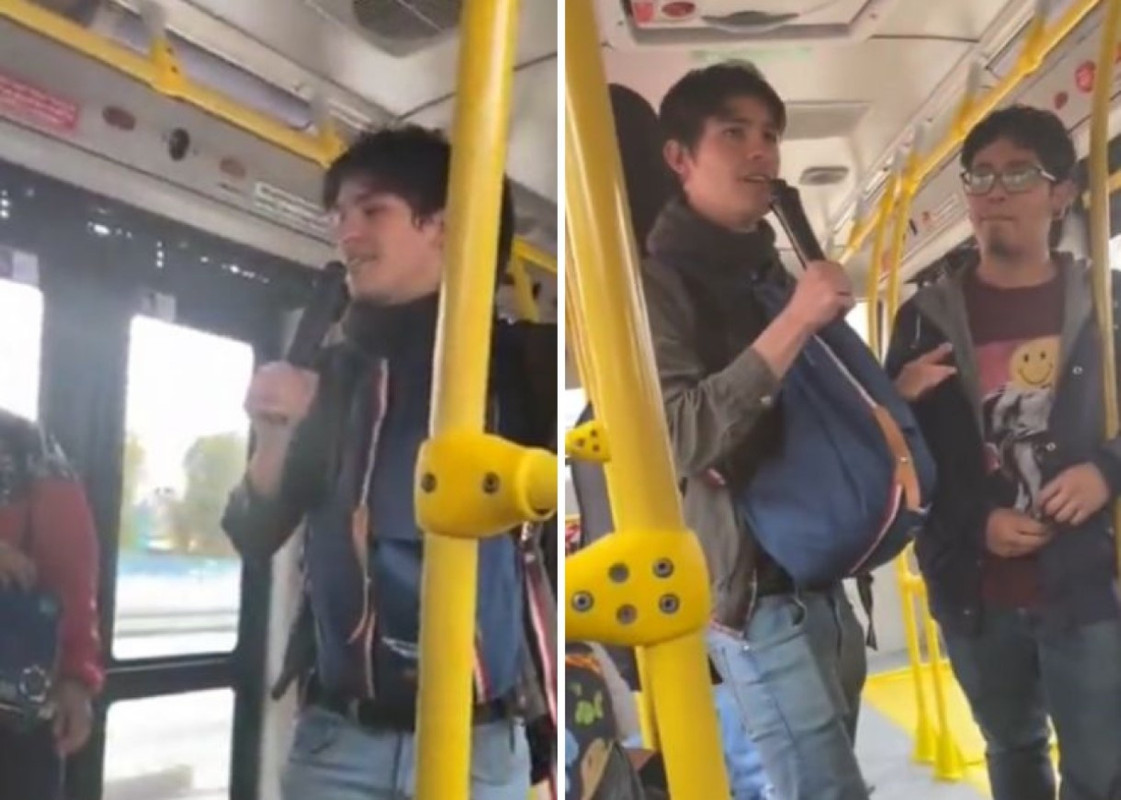 Joven pide disculpas en Transmilenio, su tía lo obligó y así le enseñó a respetar