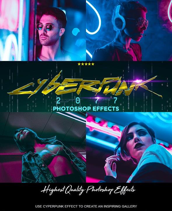 CyberPunk PRO Photoshop Actions