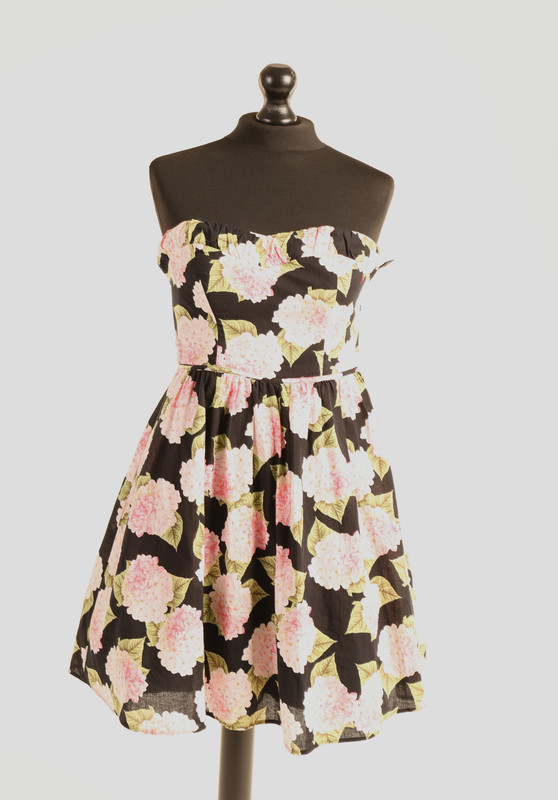 Pink Rose Pattern Dress - Adult 10