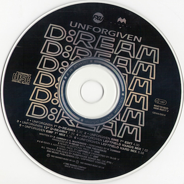 02/04/2023 - DReam – Unforgiven (CD, Single)(Magnet – MAG1016CD)   1993  (FLAC) R-167270-1434451733-4583