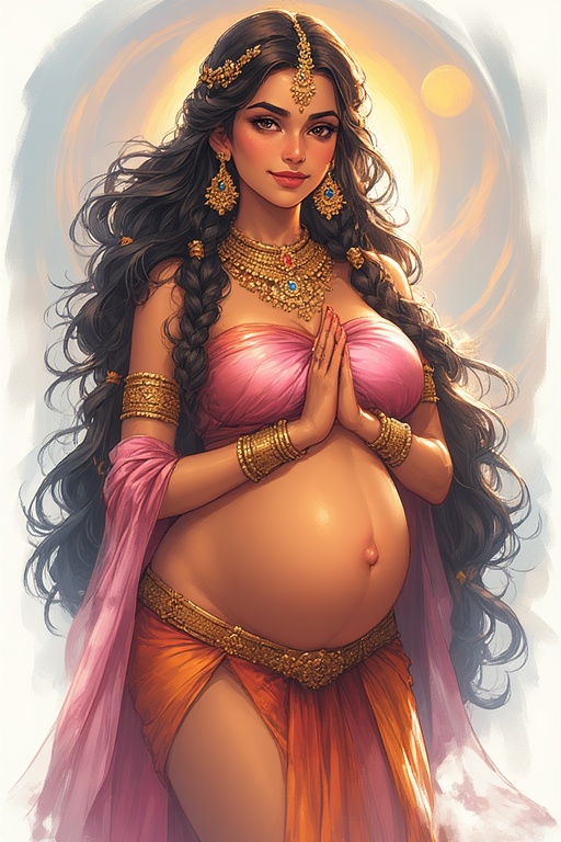 naked-goddess-parvati-pregnant-26