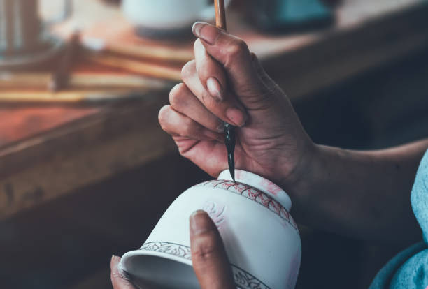 ceramic floral vases