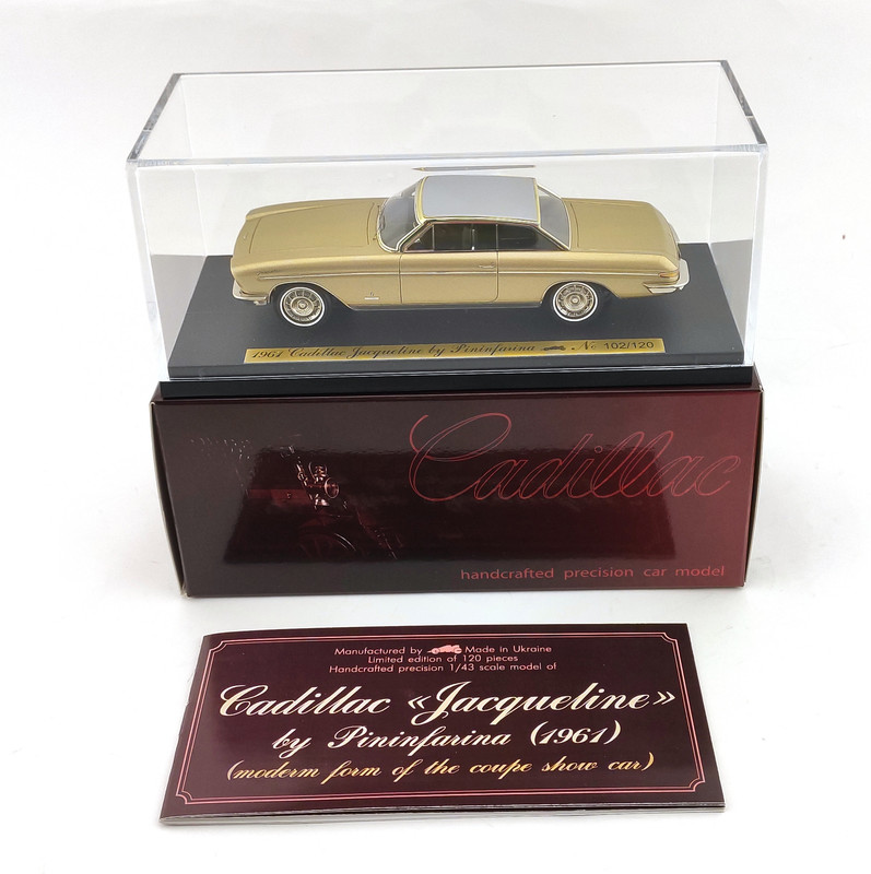 Cadillac Jaqueline Coupe by Pininfarina 1961 gold EMC Pivtorak Півторак Пивторак 1 of 120 pcs (2)