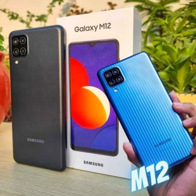 Smartphone Samsung Galaxy M12 64GB 4G Wi-Fi Tela 6.5” Dual Chip 4GB RAM Câmera Quádrupla + Selfie 8MP