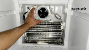 Ventilador evaporador dentro do freezer