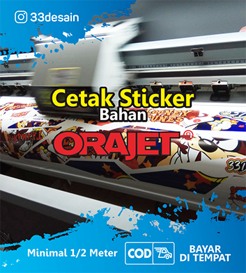 Sticker Print Orajet Meteran