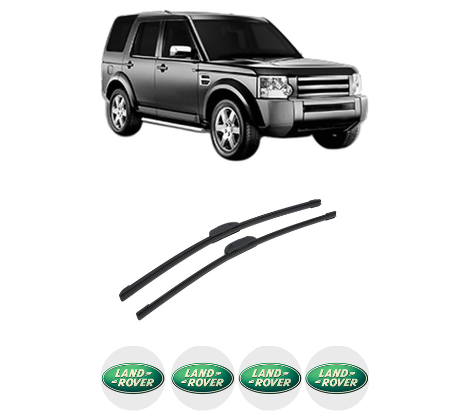 Set stergatoare auto LAND ROVER DISCOVERY III VAN (L319) din 2007-2009, pentru parbriz auto, 2 bucati, Bosch Aerotwin Retrofit, din cauciuc siliconat rezistent, 4 Stickere Auto LAND ROVER