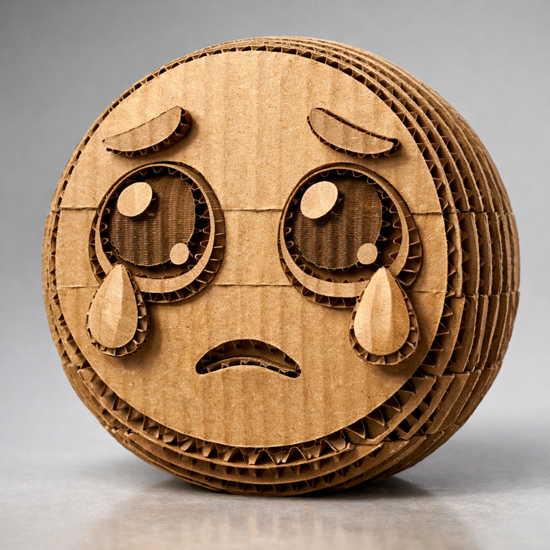 Biến biểu tượng cảm xúc thành bìa các-tông