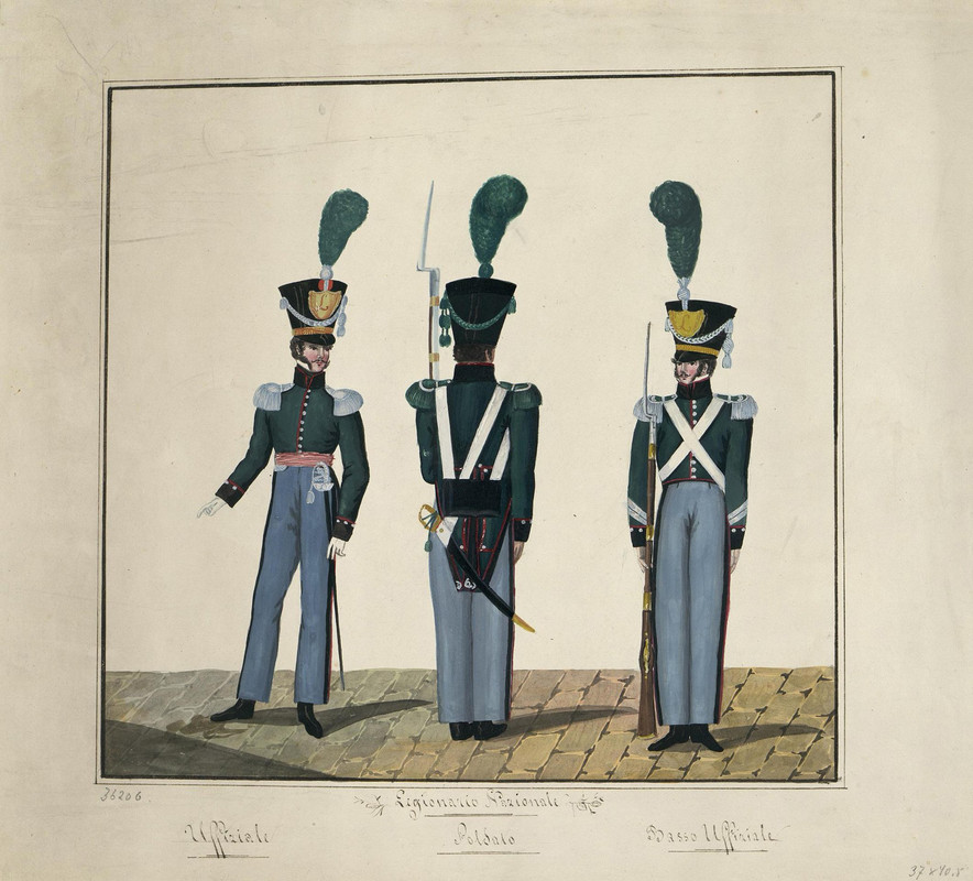 1810 Национальные легионеры Итальянских войск