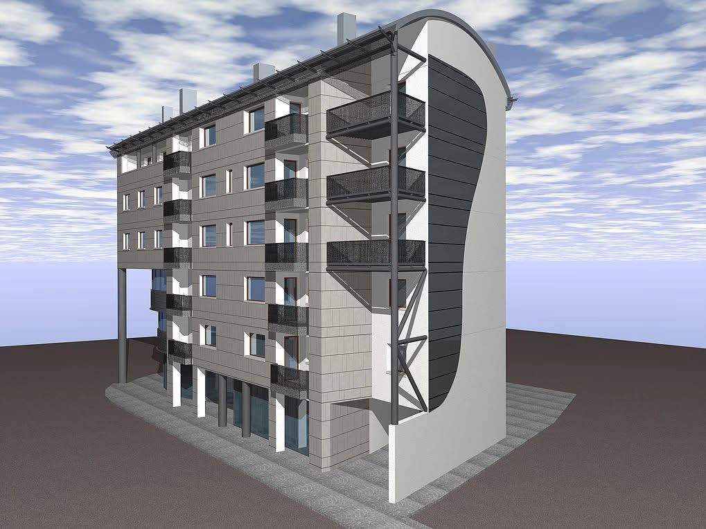 Progetto di Edilizia Residenziale e Direzionale - 2