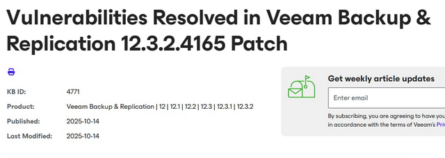 Veeam Backup & Replication patch