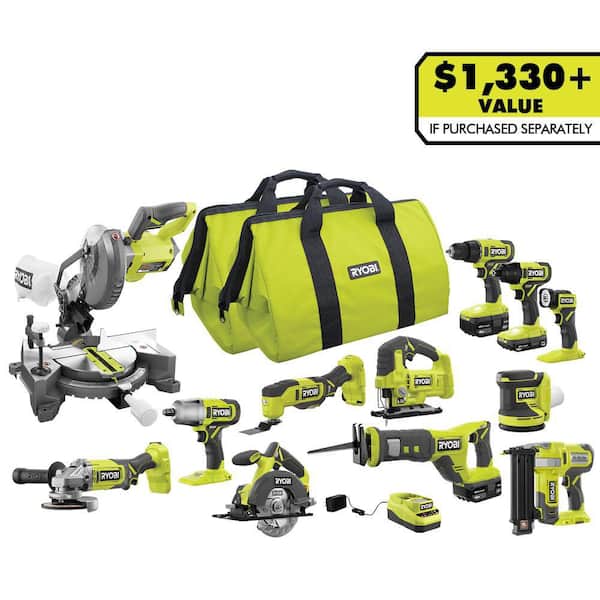Save Big on Ryobi ONE+ 18V Lithium-Ion Starter Kit: Home Depot’s Power Tool Sale