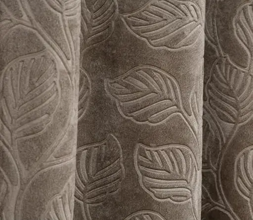LEAF VELVET CURTAINS SET OF 1 Color 3 (R705)