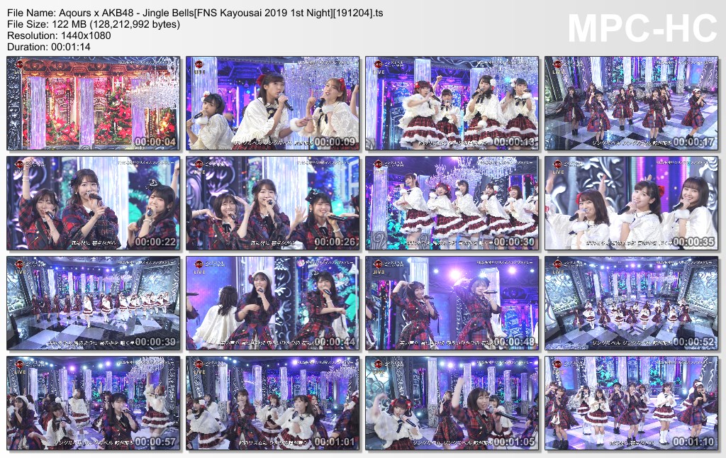 Aqours x AKB48 - Jingle Bells[FNS Kayousai 2019 1st Night][19120