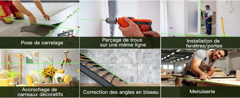 Auto-nivellement automatique, mode incliné verrouillable et télécommande à 10 m de portée : une prise en main intuitive qui vous fait gagner un temps précieux sur chaque chantier.