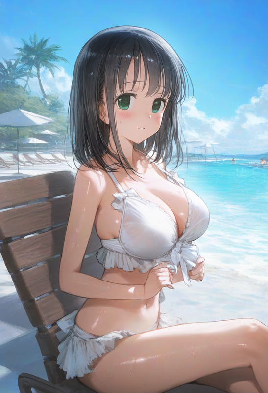 1girl, {{touyoko momoko (saki)}}, {{kobayashi ritz (artist)}}, reoen (artist), [ s-1279638306