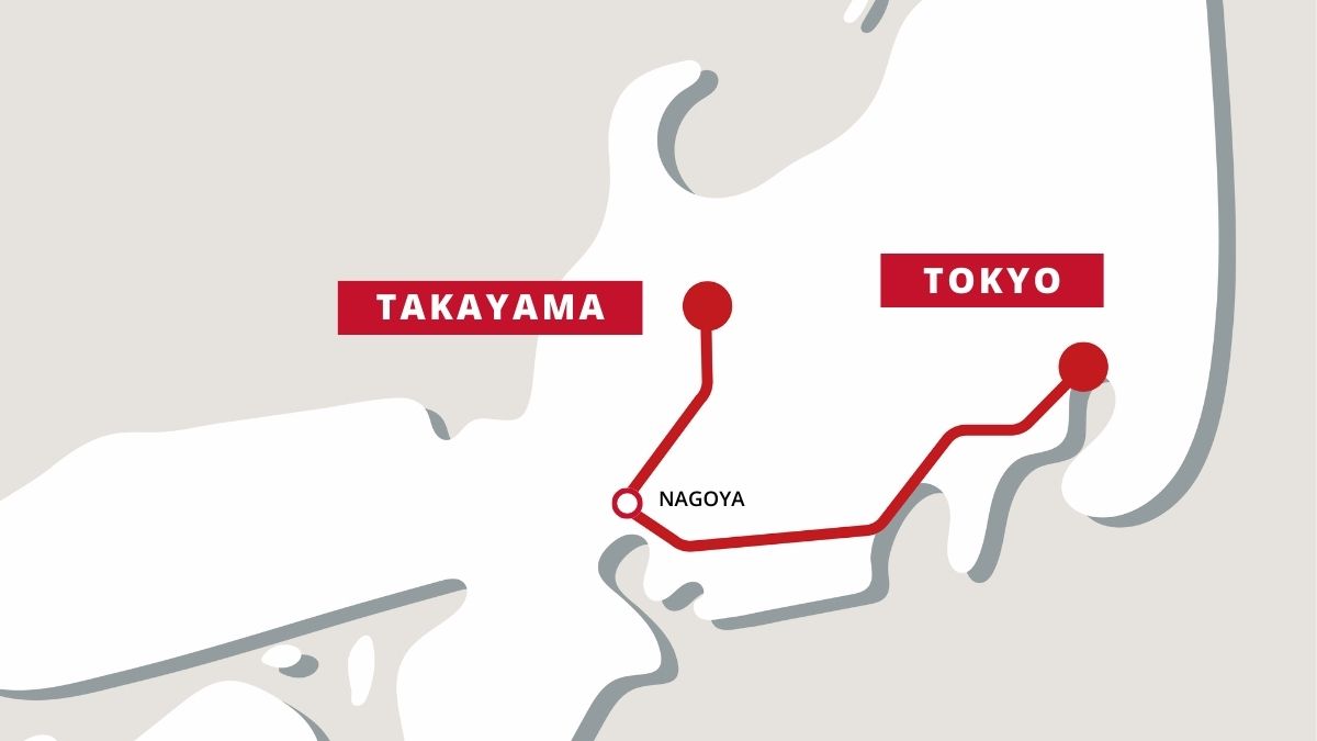 tokyo takayama train map