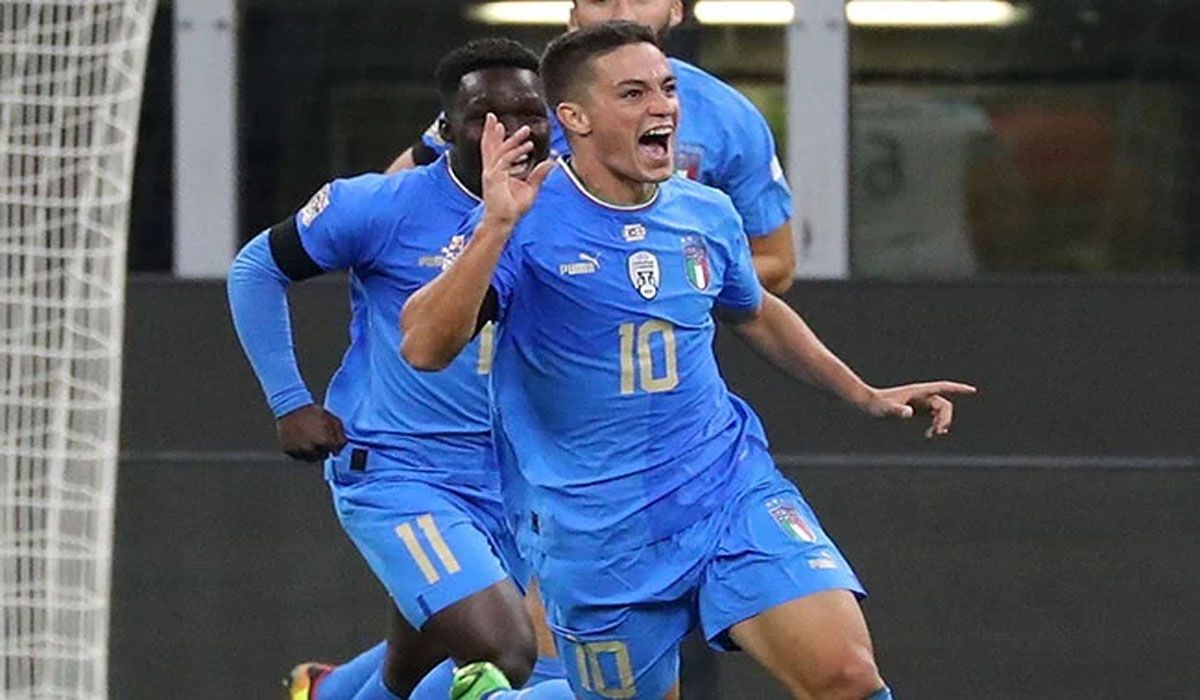 Soddisfazione palpabile per Roberto Mancini a margine della vittoria dell'Italia per 1-0 sull'Inghilterra grazie alla rete di Raspadori.