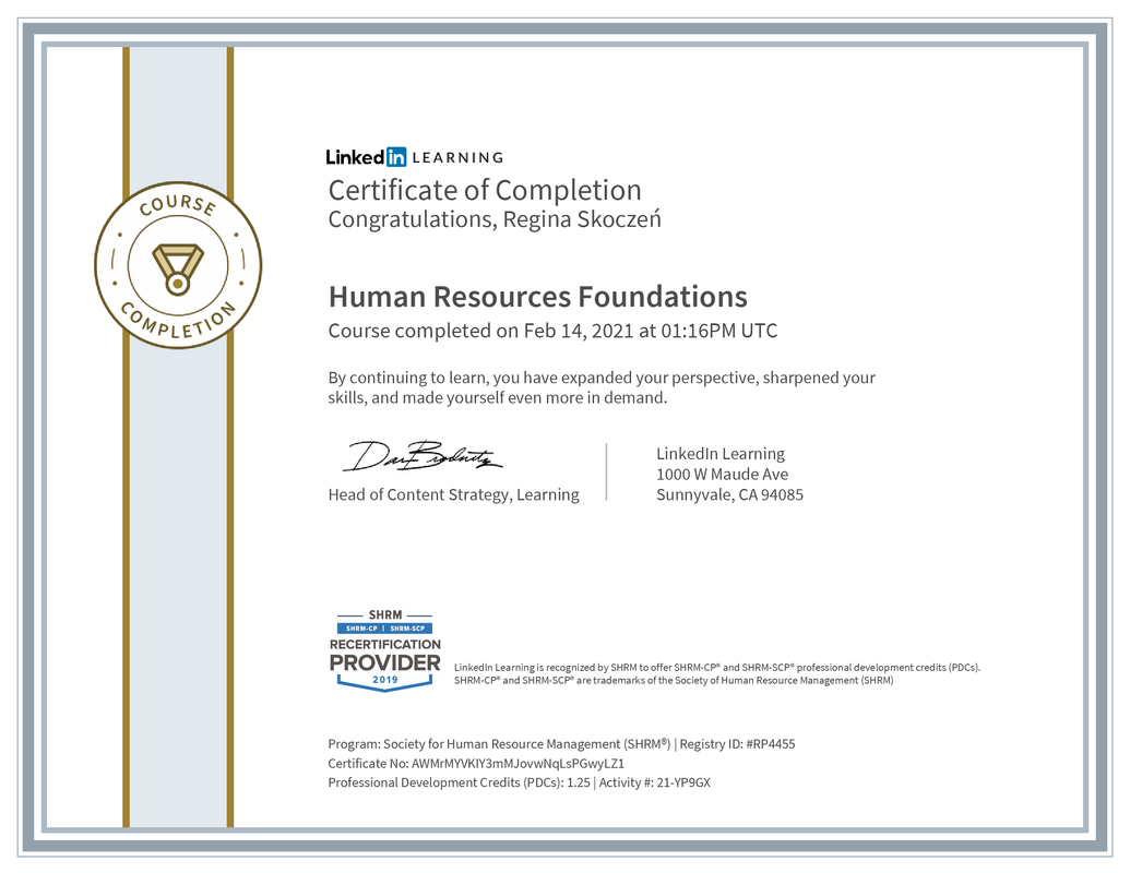 Human Resources Foundations 1