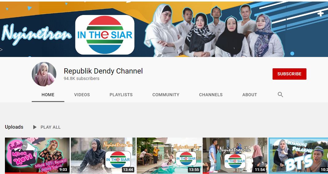 YouTube <a href='https://jambi.tribunnews.com/tag/bu-dendy' title='Bu Dendy'>Bu Dendy</a> (YouTube Republik Dendy Channel)