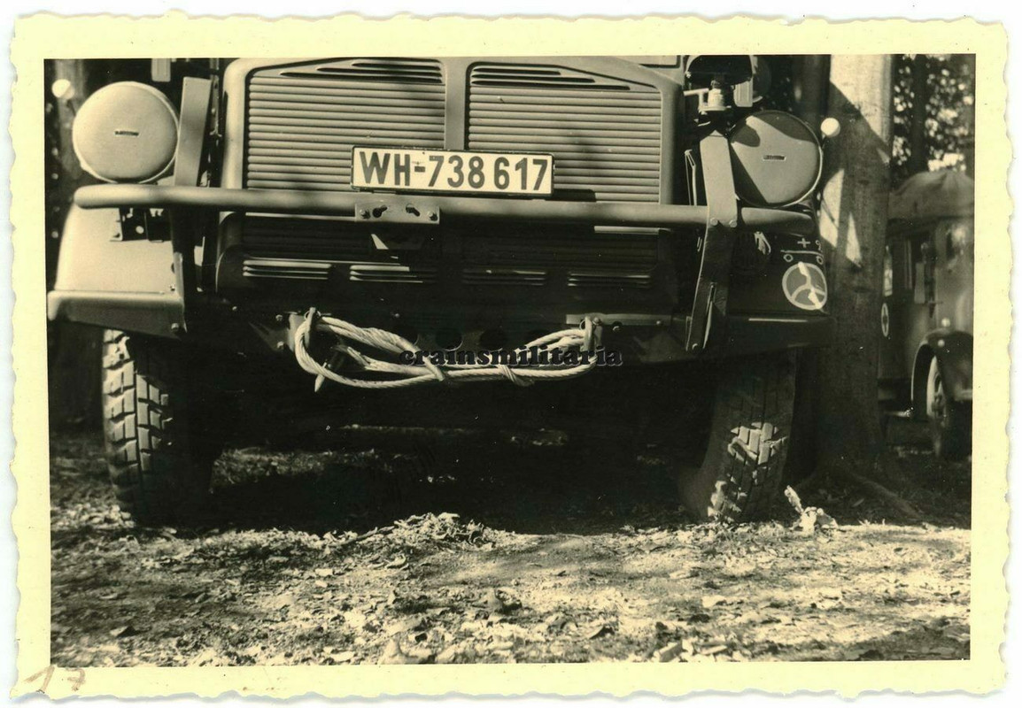 Orig. Foto 16.ID Horch Sanka DRK Sankra in ALBERSLOH b. Sendenhorst Münster 1940