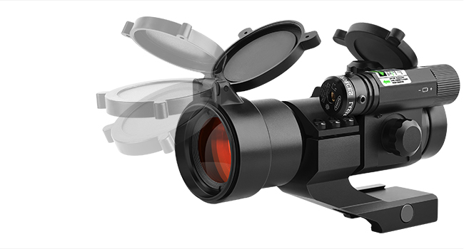 EZSHOOT 1x30mm red dot sight scope with green laser