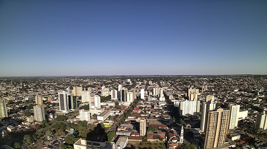 Campo Grande nesta manhã de domingo