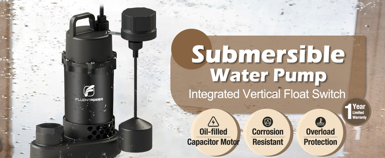 黑色塑料污水泵垂直漂浮A _01