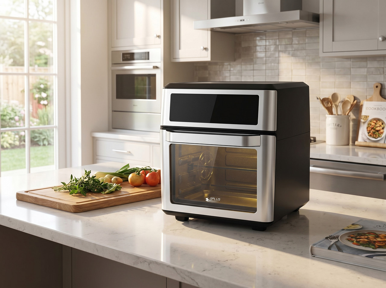 Horno Freidora de Aire Gplus de 12 Litros con panel digital