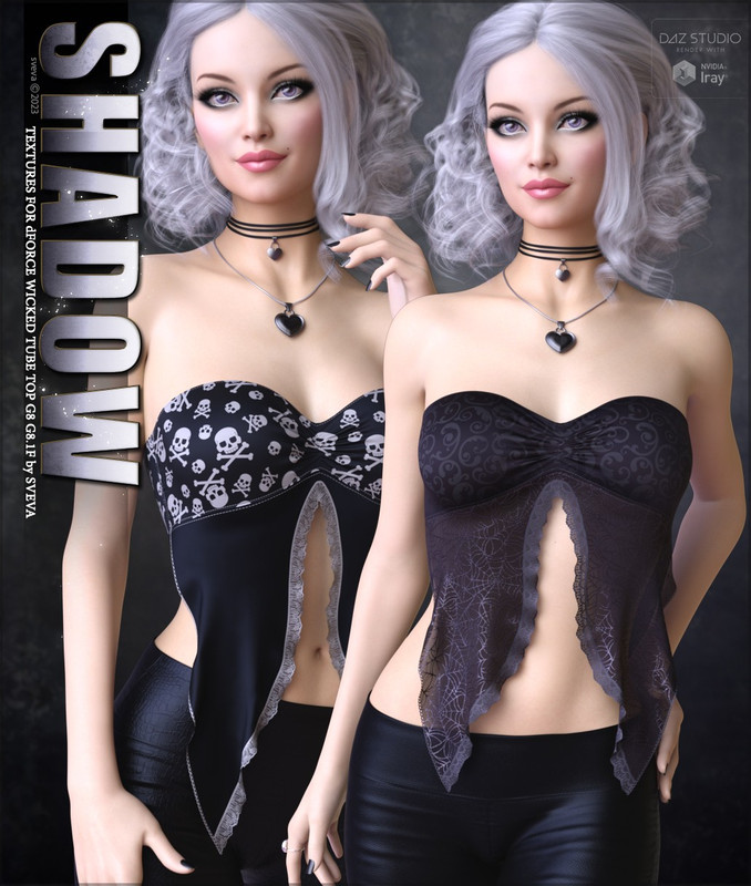 Shadow Textures for dForce Wicked Tube Top