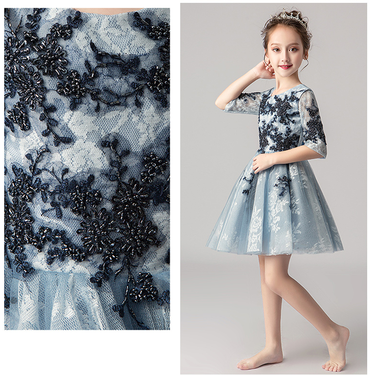 Robe bleu clair de cérémonie demoiselle d'honneur 100160cm PartyLook