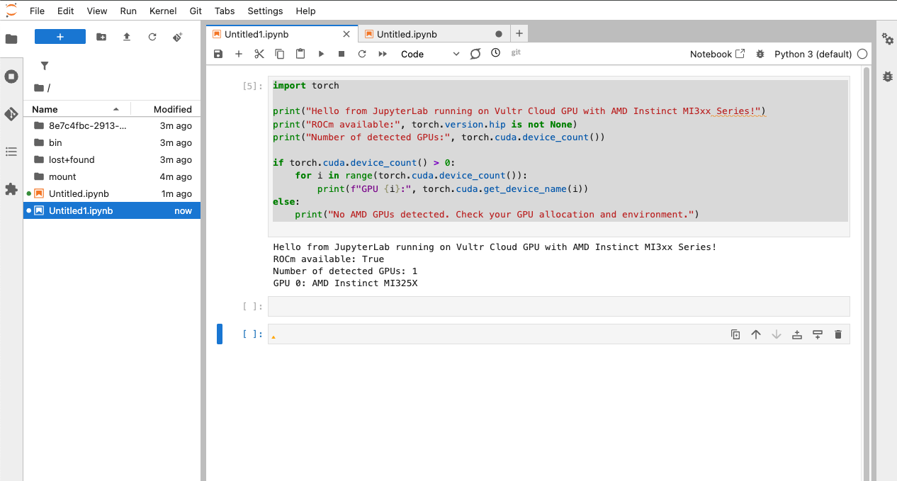 Run Sample Python3 Code