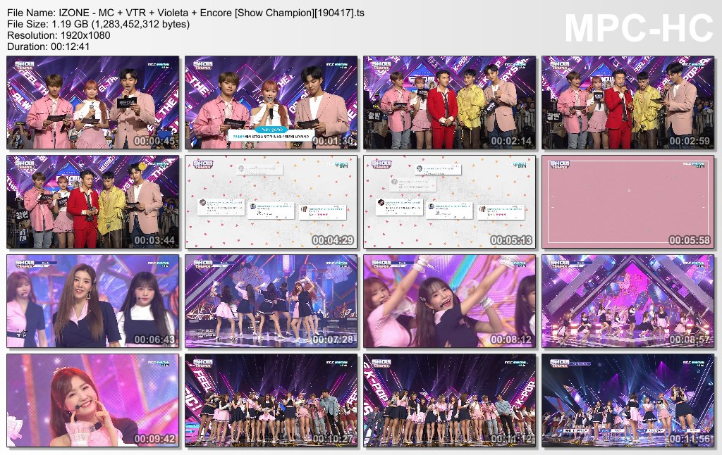 IZONE - MC   VTR   Violeta   Encore [Show Champion][190417].ts_t