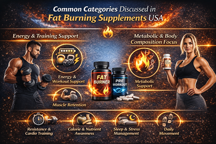 Fat Burning Supplements USA infographic