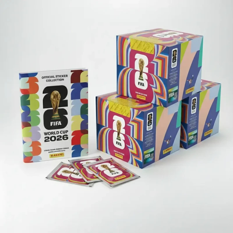 Kit Álbum Copa 2026 com pacotes de figurinhas