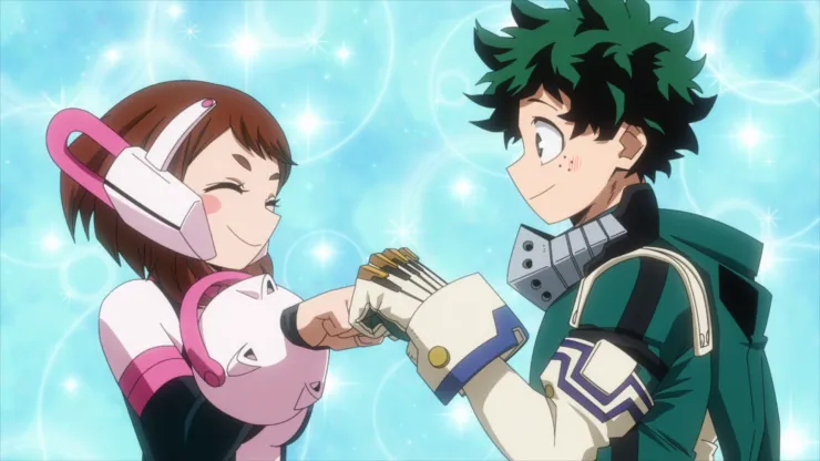 Uraraka Ochacho dan Deku Boku no Hero Academia