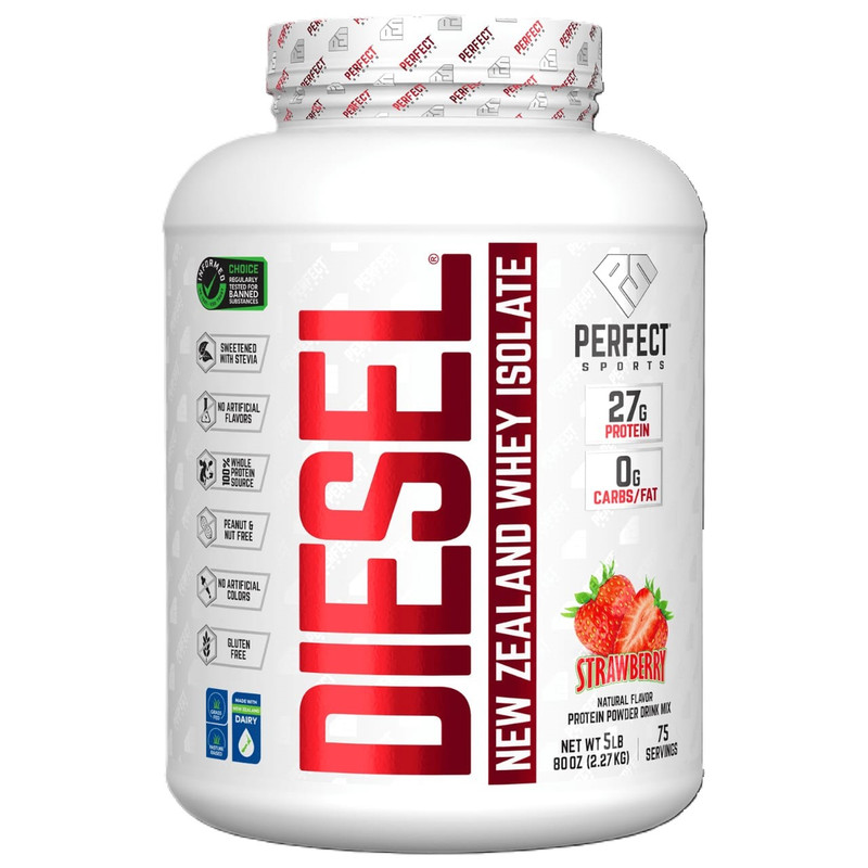 Diesel 100% New Zealand Whey Isolate  Strawberry 5Lb 