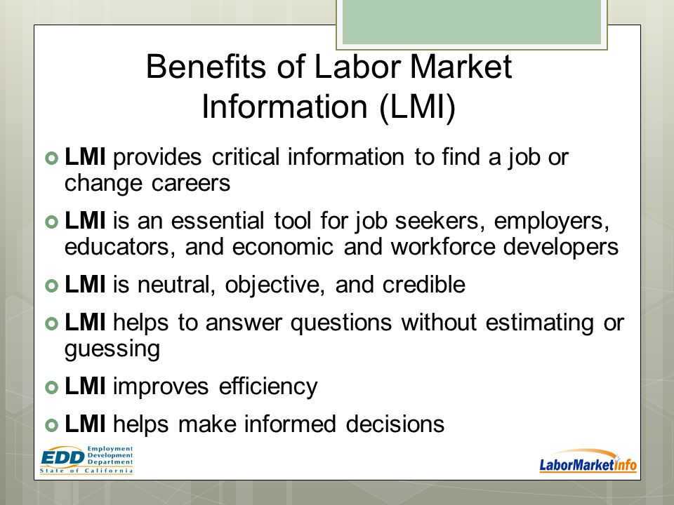 EDD Labor Market Information Division 
