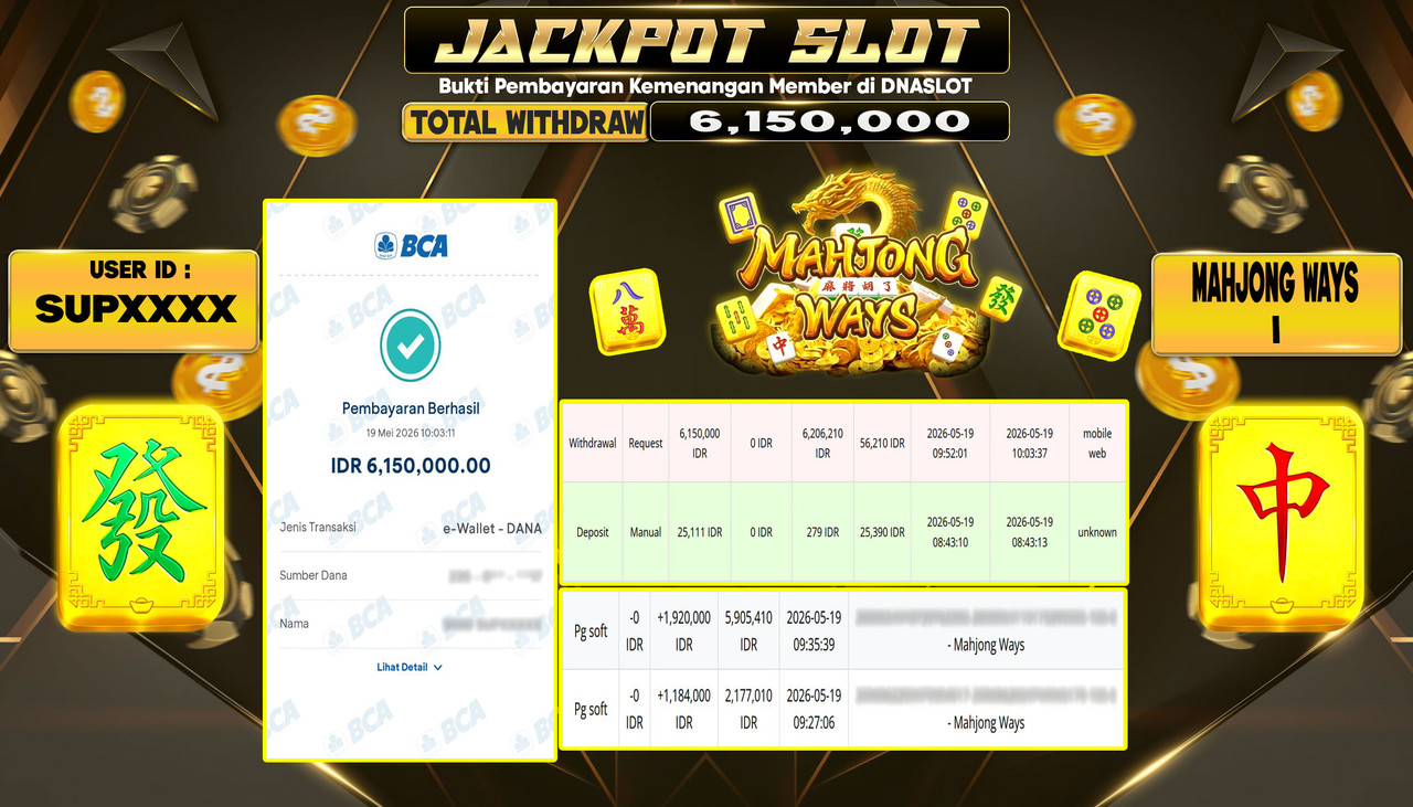 JACKPOT SLOT MAHJONG WAYS 1 19 MAY 2026