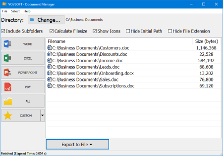 VovSoft Document Manager 1.4