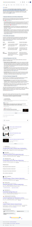 newton humanism and determinism Google Search