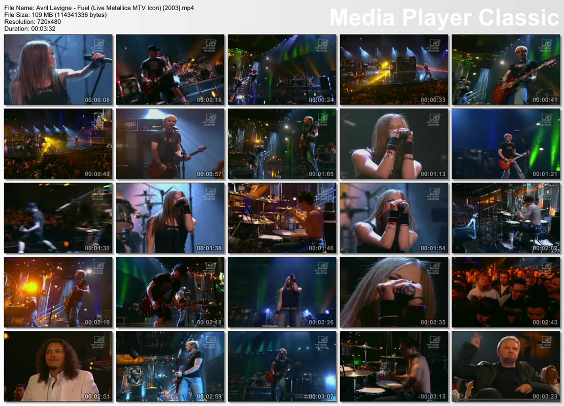 Avril Lavigne - Fuel (Live Metallica MTV Icon) [2003]
