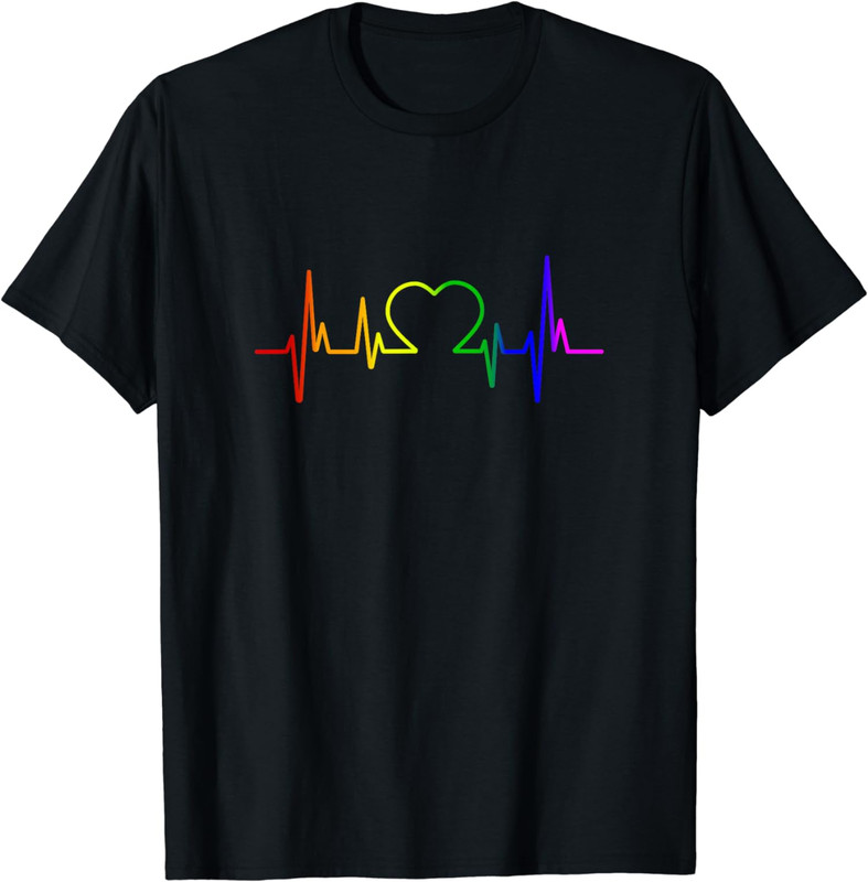 LGBT Pride Month Pulse Design Celebrate Awareness Unisex T-Shirt