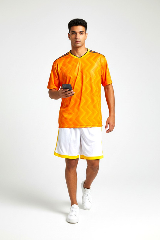 Golden Wave Soccer Set – Gold & White Edition